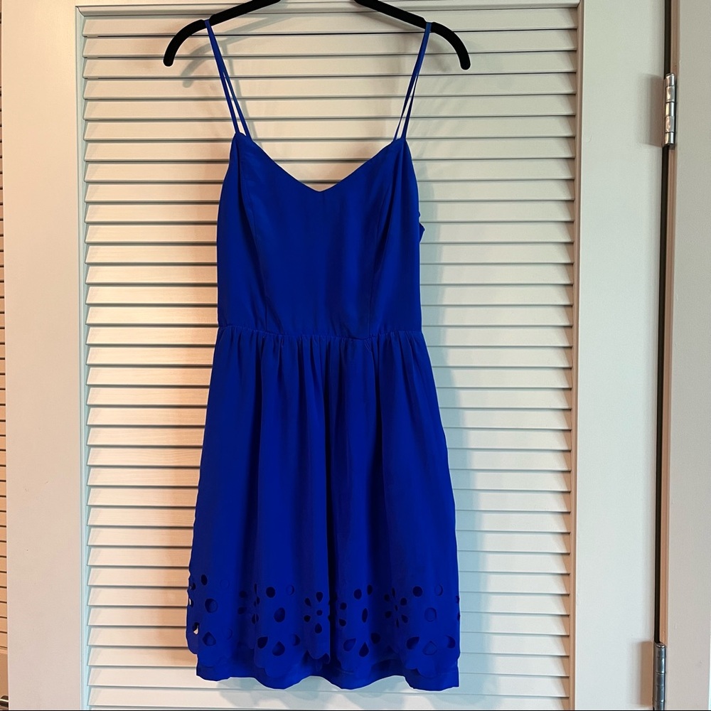 Royal Blue Silk Sundress